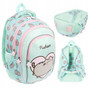 Plecak Szkolny PUSHEEN 4-Komorowy 22L Dla Dziewczynki Miętowy St.Majewski