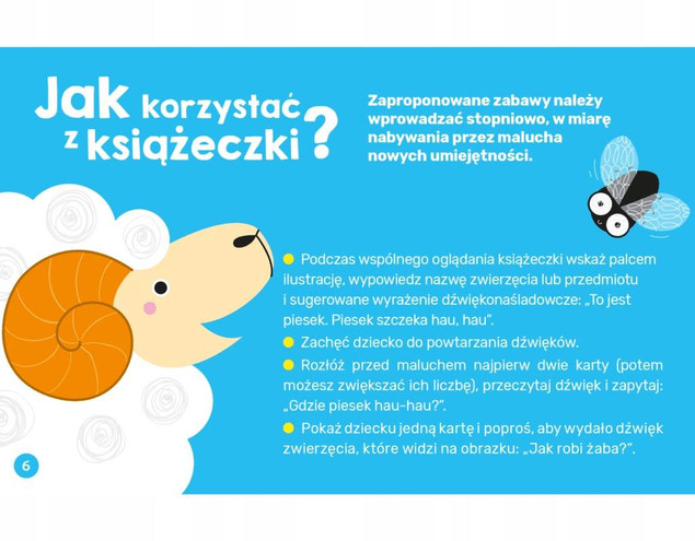 Dźwięki Tam Zwierzęta Edukacyjna Książeczka Obrazkowa 1+ CzuCzu