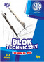 Blok techniczny BIAŁY Dla Dzieci Szkoła Plastyka A4/10k 170g Astra