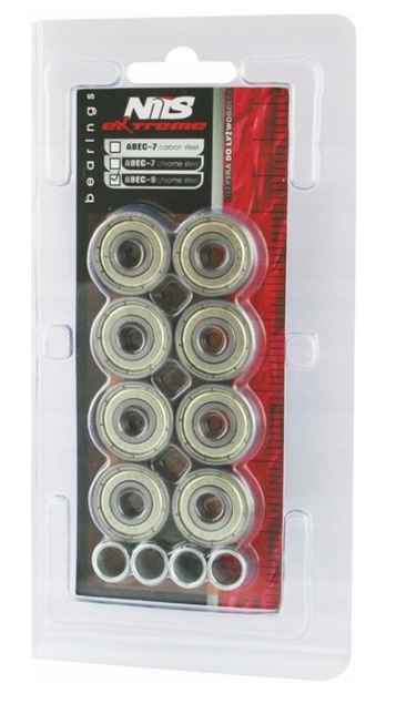 8x Łożysk Do Kółek Rolek ABEC-9 Carbon Zestaw