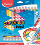Kredki Colorpeps Oops trójkątne z gumką 24 kol