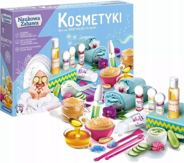 CLEMENTONI NAUKOWA ZABAWA KOSMETYKI stwórz własne