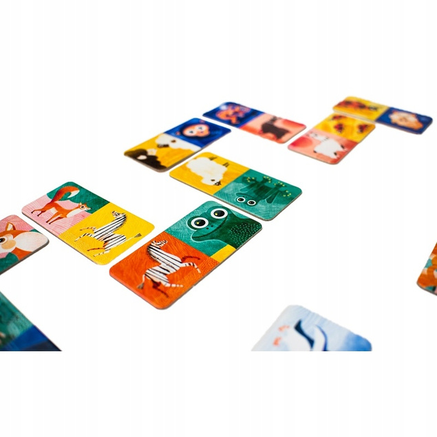 ZNASZ TO ZWIERZĘ? Domino Gra Logiczna 3+ Kapitan Nauka