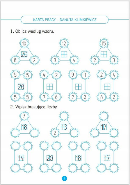 Matematyka Karty pracy do ćwiczeń w domu w szkole