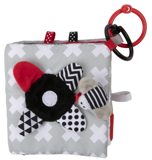 Canpol babies pluszowa kontrastowa książeczka edukacyjna SENSORY TOYS