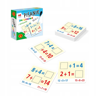 Pisanie Zmazywanie Dodawanie Gra Edukacyjna Matematyka 7+ Alexander 2686