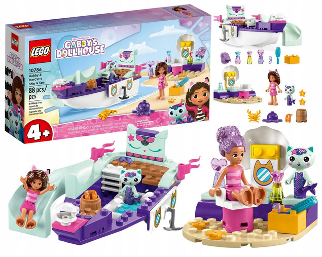 Lego GABBY'S DOLLHOUSE 10786 Statek i spa Gabi...