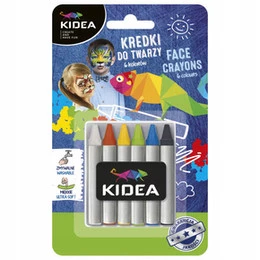 Kredki do twarzy 6kol x 2,5g Kidea blister DERFORM