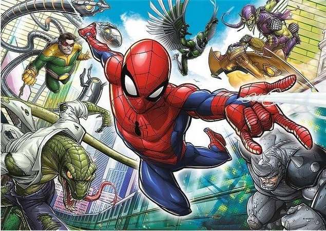 Puzzle 200 Układanka Marvel SPIDERMAN Złoczyńcy Goblin 6+ Trafl 13235