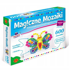 Magiczne Mozaiki 600 EL. Kreatywność i Edukacja Wpinanka 4+ Alexander 0664