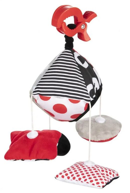 Canpol babies kontrastowa karuzelka podróżna do wózka/fotelika SENSORY TOYS