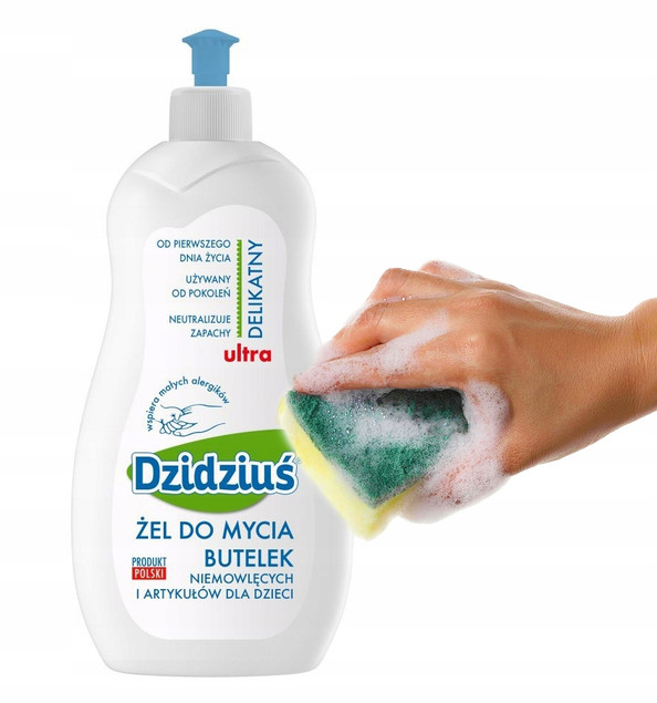 Płyn do mycia butelek i smoczków, hipoalergiczny 500 ml | Dzidziuś