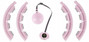 ZESTAW HULA HOP HHW09 PINK Z PIŁKĄ GRAWITACYJNĄ I LICZNIKIEM HMS + PAS BR163 BLACK