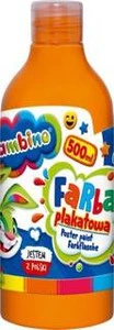 Farba plakatowa w butelce 500 ml pomarańczowa bambino