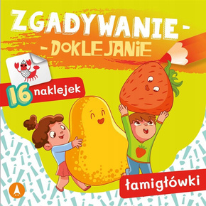 Zgadywanie Doklejanie Łamigłówki Słowno-Obrazkowe 16 Naklejek 5+ Skrzat