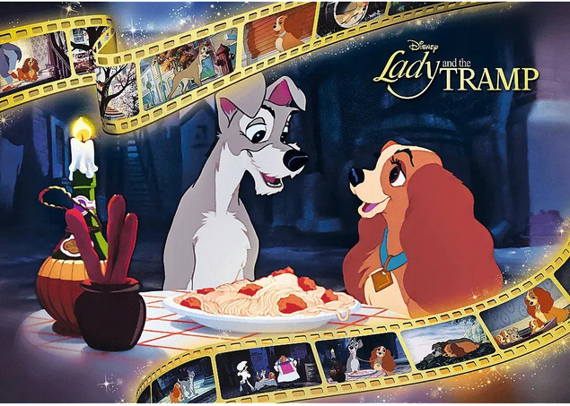 Puzzle 1000 Układanka ZAKOCHANY KUNDEL Bajka Pieski Disney 12+ Trefl