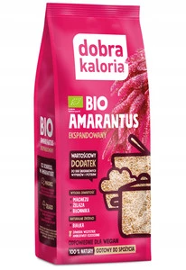 DOBRA KALORIA Bio Amarantus Ekspandowany 100% VEGAN Żelazo Błonnik Magnez