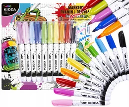 Markery Do OBUWIA i TKANIN 10 Kolorów Flamastry Pisaki Do Butów Kidea