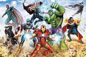 PUZZLE 160 AVENGERS MARVEL IRONMAN HULK 6+ TREFL