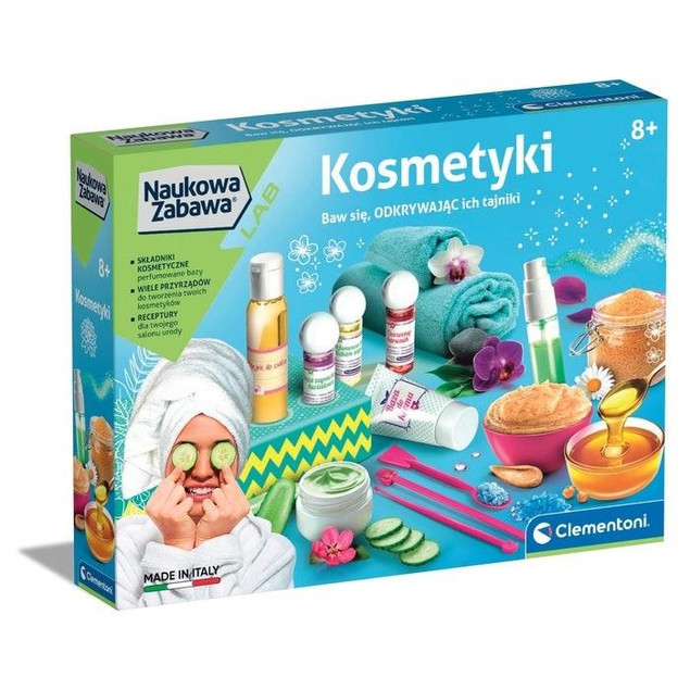 CLEMENTONI NAUKOWA ZABAWA KOSMETYKI stwórz własne