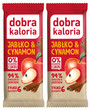 2x DOBRA KALORIA Zdrowy Baton Jabłko Cynamon 94% Owoców i Orzechów Błonnik