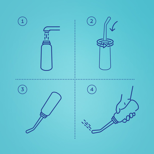 CANPOL BABIES Butelka Poporodowa Peri Do Podmywania Okolic Intymnych 500ml