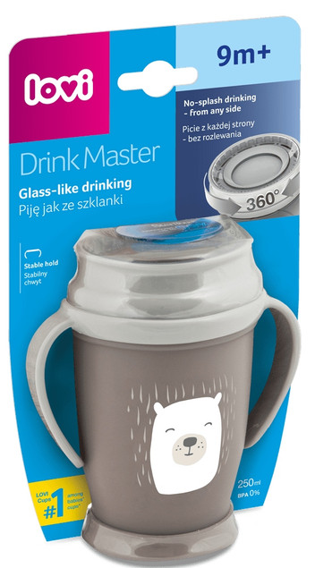 Kubek 360° LOVI Drink Master 250 ml Buddy Bear