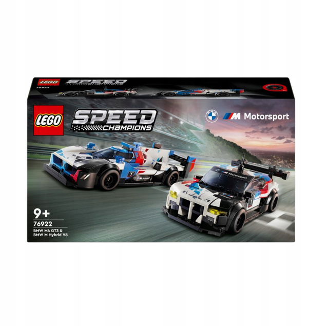 LEGO Speed Champions Samochody Wyścigowe BMW M4 GT3 & M Hybrid V8 676el. 9+