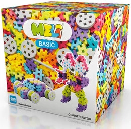Meli Basic - klocki konstrukcyjne 600 elementów (3+)