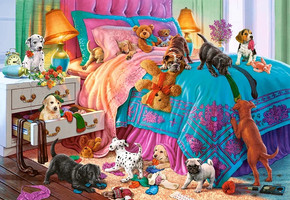 Puzzle 1000 Układanka Pieski SZCZENIACZKI Szczeniaki Psy 9+ Castorland
