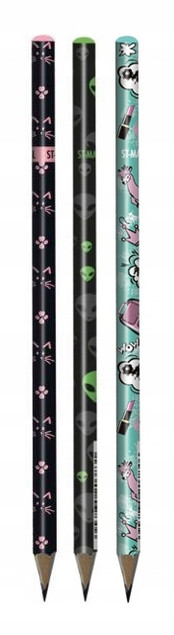 Ołówek trójkątny HB St.Right mix cena za 1szt