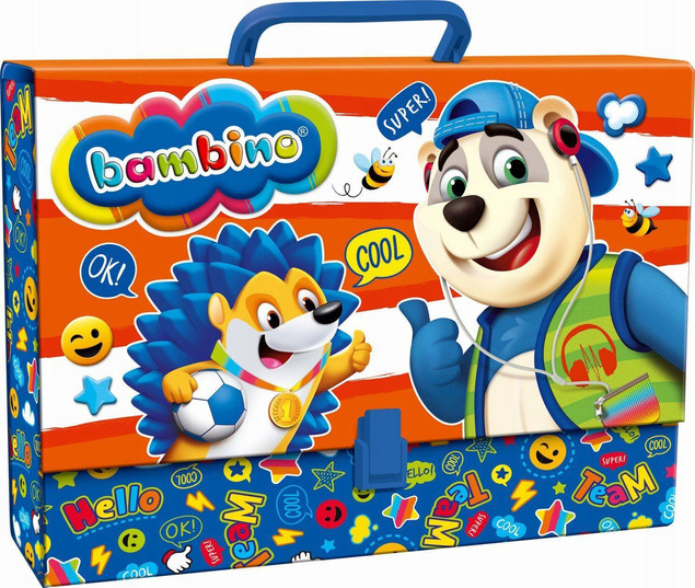 Teczka z rączką A4 Bambino. MAJEWSKI