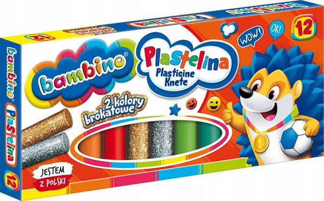 Plastelina 12kol Bambino p10 MAJEWSKI/cena za 1szt.