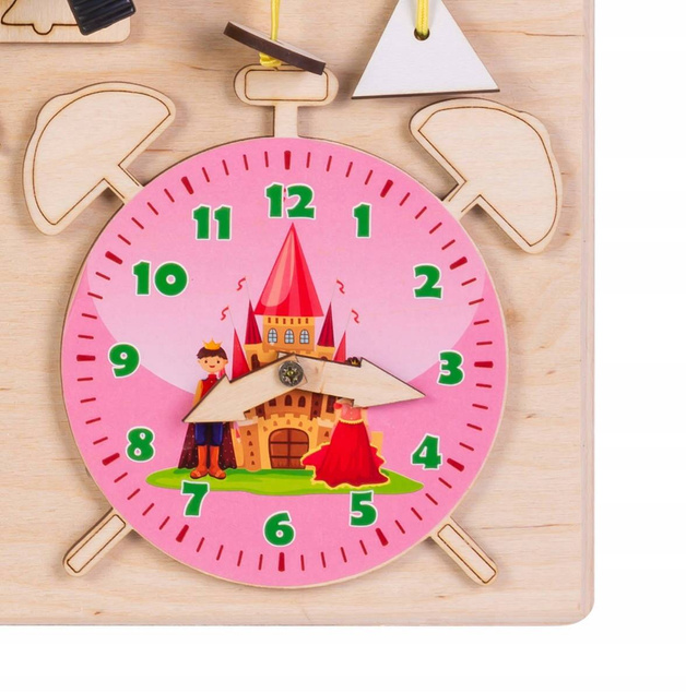 Tablica Drewniana Manipulacyjna Sensoryczna Montessori 17w1 3+ 3ToysM MT07