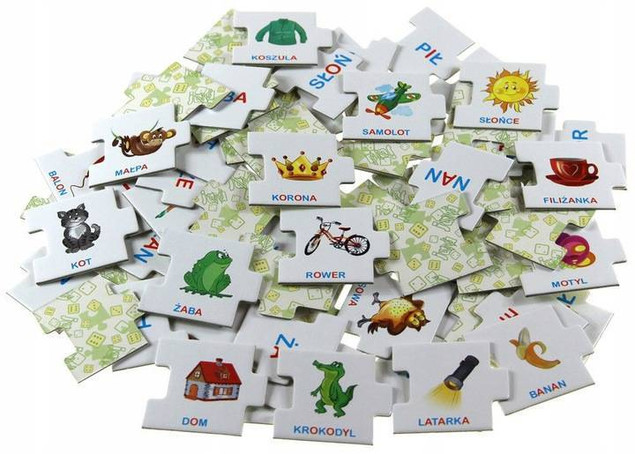 Sylaby Gra Edukacyjna Planszowa Układanki Nauka Czytania 6+ Jawa 0734