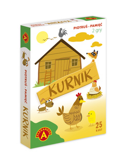 Karty Piotruś + Pamięć KURNIK Wesoła Rodzinna Rywalizacja 4+ Alexander