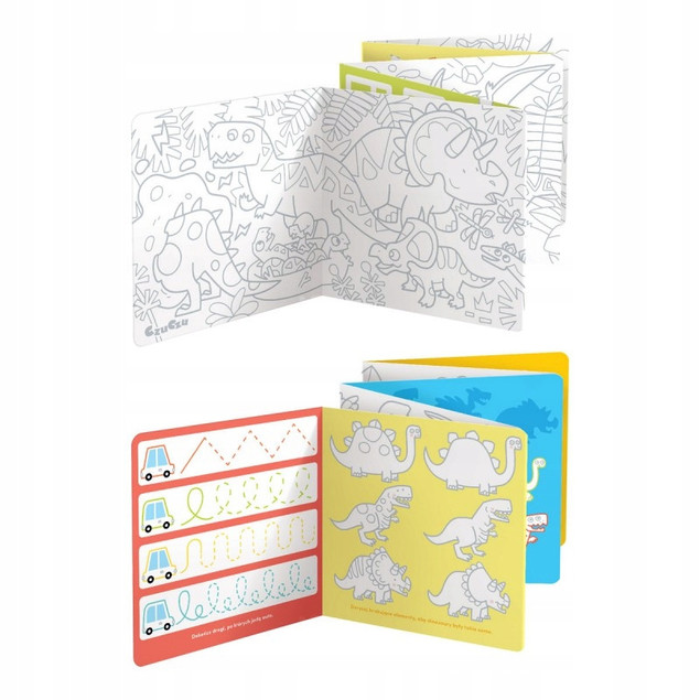 Dłuuugie Kolorowanki Dinozaury CzuCzu