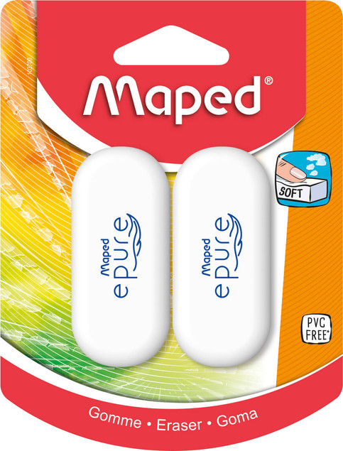 Gumka Szkolna Owalna Epure Miękka 2 Sztuki Maped