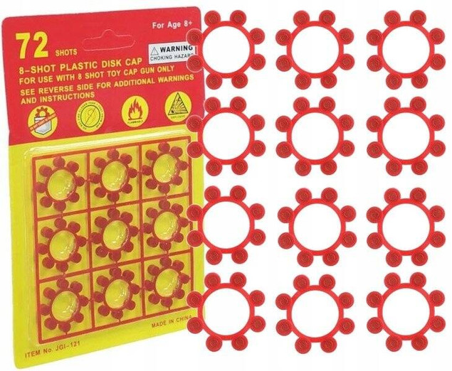 NABOJE 72/8 KAPISZONY NA BLISTRZEx20 1440 strzałów