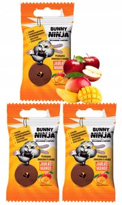 BUNNY NINJA Owocowa Przekąska JABŁKO MANGO 15g x3