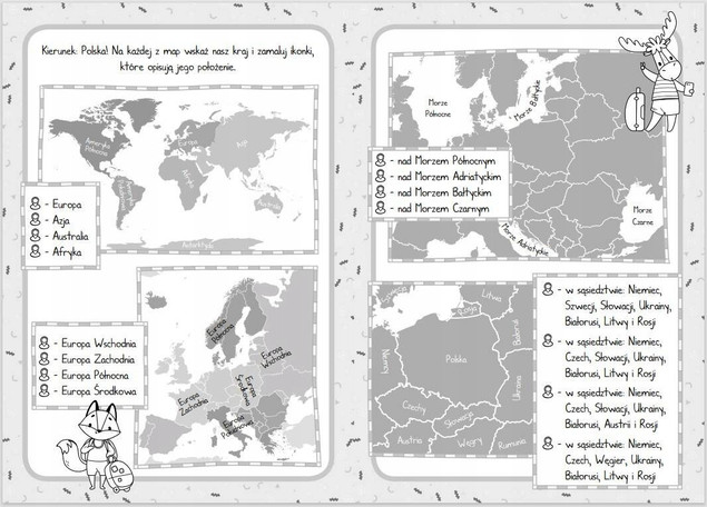 Moja MAPA POLSKI Sabina Grabias 5+ Skrzat