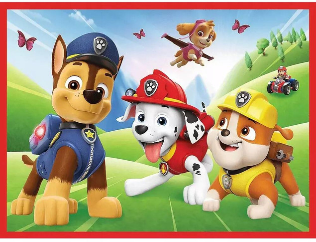 Puzzle 2w1 + memos Psia ekipa w akcji 93337 Trefl