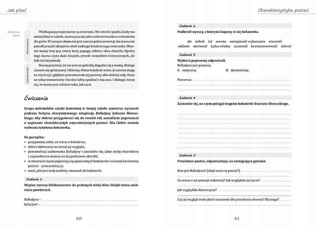 Jak pisać rozprawkę, opowiadanie, charakterystykę