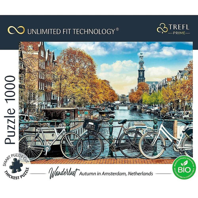 Puzzle 1000 Układanka Jesień AMSTERDAM Holandia Krajobraz 12+ Trefl 10702