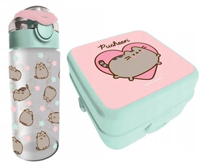 Zestaw Śniadaniowy Wycieczkowy PUSHEEN Bidon Śniadaniówka St. Majewski