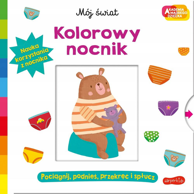 Kolorowy Nocnik Akademia Mądrego Dziecka Mój Świat 3+ HarperKids