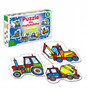 Zabawka Edukacyjna, Puzzle Dla Maluszków - Maszyny Budowlane