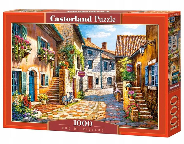 Puzzle 1000 Układanka Obraz Widok MIASTO Domy Ulica 9+ Castor