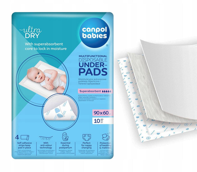 Canpol babies wielofunkcyjne podkłady higieniczne 10szt