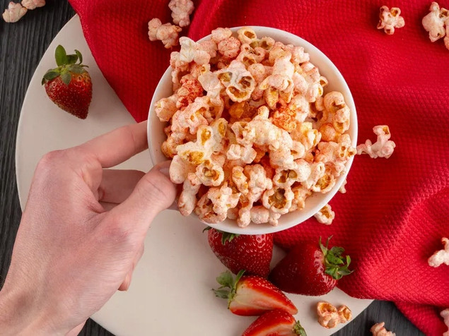 MIXIT Duży BIO Popcorn TRUSKAWKA 75g